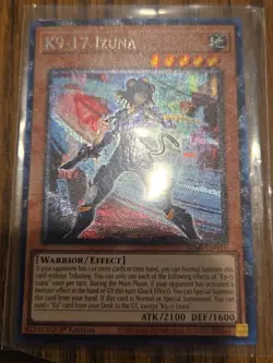 K9-17 Izuna JUSH-EN031 Yugioh Justice Hunters 1st Edition Collector's Rare - Image 1