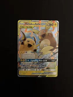Raichu & Alolan Raichu GX #54/236 (SM: Unified Minds) - Pokemon TCG - UR - M/NM - Image 1