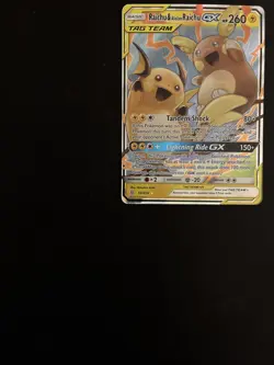 Raichu & Alolan Raichu GX #54/236 (SM: Unified Minds) - Pokemon TCG - UR - M/NM - Image 5