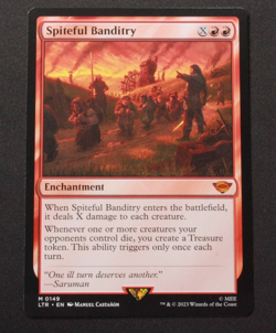 Spiteful Banditry 149 MTG The Lord of the Rings (LTR) Mythic NM - Image 1