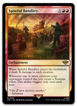 Spiteful Banditry #149 (Foil) (NM) Lord of the Rings LTR Magic MTG - Image 1
