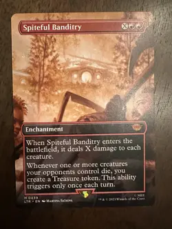 Spiteful Banditry : MTG *Borderless* Lord of the Rings LTR #0439 / NM - Image 1
