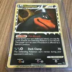 Pokemon Houndoom Prime 82/90 Undaunted Holo Card LP/MP Condition - Image 1