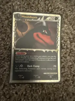 Pokemon TCG Undaunted Houndoom Prime Holo Card 82/90 - Image 1