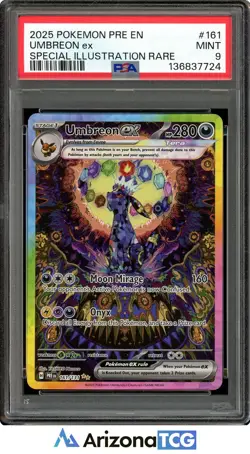 Pokemon 2025 Umbreon ex 161/131 SIR Prismatic Evolutions PSA 9 - Image 1