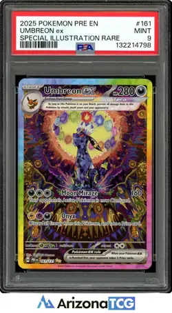 Pokemon 2025 Umbreon ex 161/131 SIR Prismatic Evolutions PSA 9 - Image 1