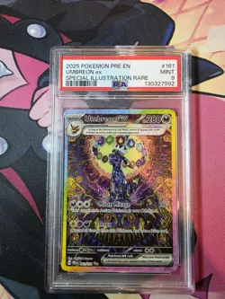 Pokemon 2025 Umbreon ex 161/131 SIR Prismatic Evolutions PSA 9 - Image 2