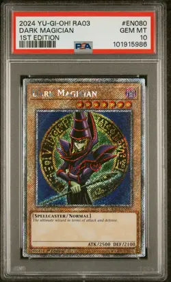 Dark Magician RA03-EN080 Platinum 1st Edition Yu-gi-oh PSA 10 *986 - Image 1