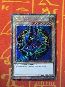 YUGIOH DARK MAGICIAN PLATINUM SECRET RARE NM RA03-EN080 - Image 1