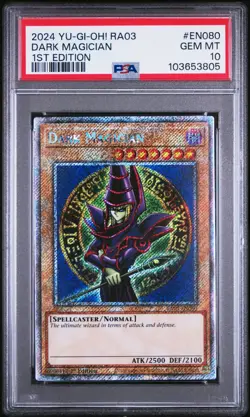 PSA 10 Dark Magician RA03-EN080 Platinum Rare 1st Edition 2024 Yugioh - Image 1