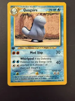Quagsire 1st Edition-48/64 Pokemon Neo Revelation WOTC Vintage -LP/NM - Image 4