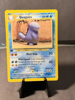 Pokemon TCG 1st Edition Quagsire 48/64 Neo Revelation 2002 LP WOTC VTG - Image 1