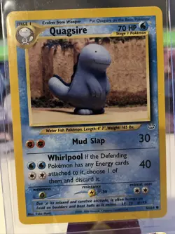 Pokemon TCG Quagsire Neo Revelation 48/64 Regular Unlimited Common LP - Image 1