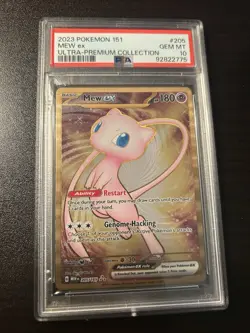 2023 POKEMON MEW EN-151 HYPER RARE #205 MEW EX PSA 10 GEM MINT - Image 1