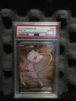 PSA 10 Gem Mint 2023 Pokemon ~ Mew Ex ~ MEW EN 151 - Hyper Rare #205 - Image 1
