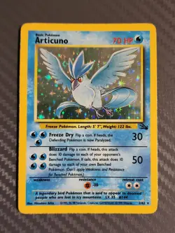 Pokemon TCG - Articuno - Fossil Set - Holo Rare Trading Card (2/62) - Image 1