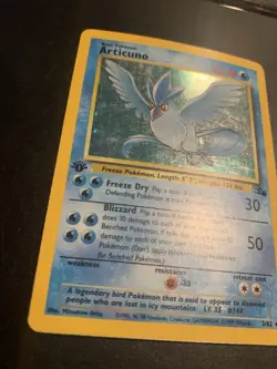 Articuno 2/62 1st Edition Fossil Holo Foil Rare Pokemon TCG Card - Image 2