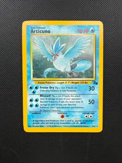 Articuno 2/62 NM-/LP++ Fossil Holo Rare Pokemon Card TCG English - Image 1
