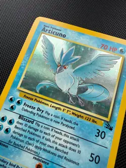 Articuno 2/62 NM-/LP++ Fossil Holo Rare Pokemon Card TCG English - Image 2