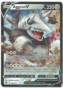 Aggron V 96/172 Secret Rare Pokemon Brilliant Stars TCG Single Collectible Card - Image 5