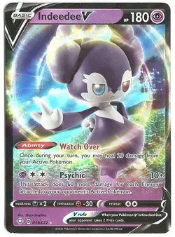 Indeedee V Shining Fates #39 Secret Rare Full Art Pokemon Card TCG Single - Image 3