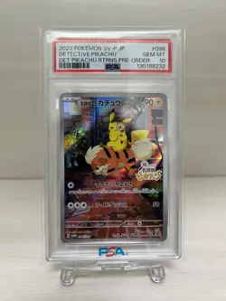 PSA 10 detective Pikachu 098 020/M-P McDonald's Promo 2025 Pokemon Card Japan - Image 1