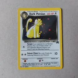 Dark Persian 17 Holo Black Star Promo WOTC Collectible Pokemon Card - Image 1