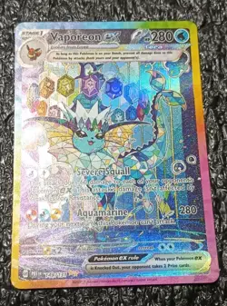 Pokemon TCG Vaporeon EX Prismatic Evolutions Special Illustration Card 149/131 - Image 1