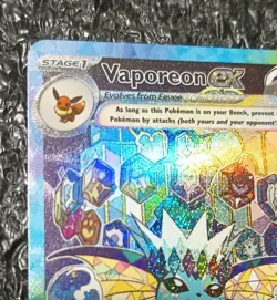 Pokemon TCG Vaporeon EX Prismatic Evolutions Special Illustration Card 149/131 - Image 2