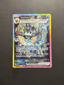 Pokemon TCG Vaporeon EX Prismatic Evolutions Special Illustration Card 149/131 - Image 1