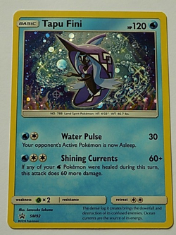 Tapu Fini SM92 Cosmos Holo Sun & Moon Promo Pokemon - Image 1