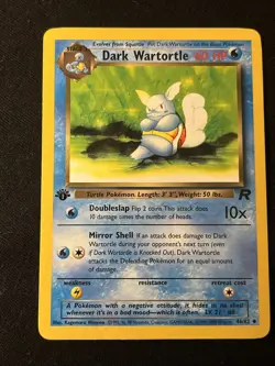 Pokemon TCG Dark Wartortle 1st Edition Team Rocket 46/82 LP - Image 1