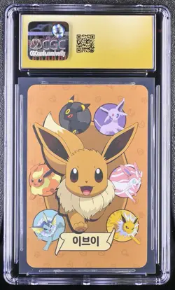 Eevee Edition Pokemon Playing Cards 2019 KOR Point Salad Graded CGC Pristine 10 - Image 2