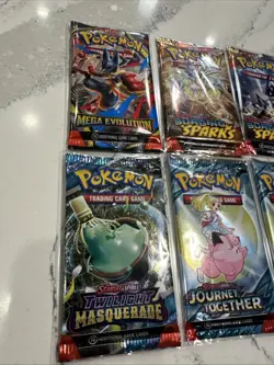 Pokemon Scarlet And Violet + MEGA SETS English Sealed Booster Pack Lot Of 6 NEW - Image 2