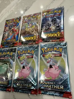 Pokemon Scarlet And Violet + MEGA SETS English Sealed Booster Pack Lot Of 6 NEW - Image 3
