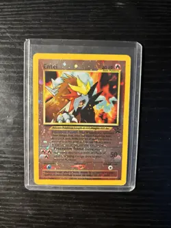 Pokemon TCG Entei Black Star Promo 34 Reverse Holo WOTC 1995-2001 Vintage MP - Image 1