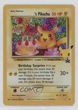 _____'s Pikachu (Wizards Black Star Promo) Pokemon Celebrations #24 - Image 1