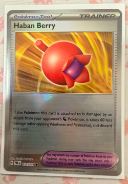 Haban Berry (Poke Ball) 111/131 Pokemon Prismatic Evolutions pokeball - Image 1