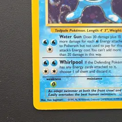Pokemon TCG Poliwrath Base Set 2 15/130 Unlimited Holo Rare NM - Image 2