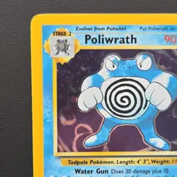 Pokemon TCG Poliwrath Base Set 2 15/130 Unlimited Holo Rare NM - Image 5