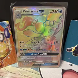 Pokemon - Primarina GX - SM Guardians Rising - Secret Rare 149/145 - NM - Image 2