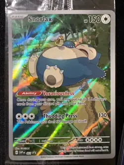 Snorlax Illustration Promo Sealed Pokemon 151 Pokemon Center Stamped 051 - Image 3