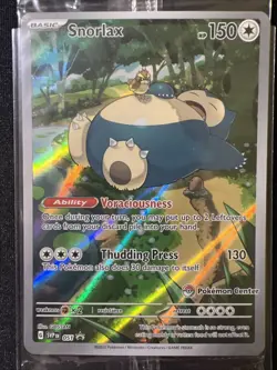 Snorlax Illustration Promo Sealed Pokemon 151 Pokemon Center Stamped 051 - Image 4