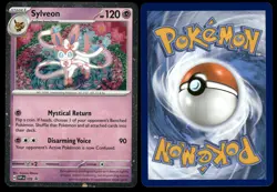 SYLVEON 172 SCARLET & VIOLET LP US SELLER COSMOS HOLO - Image 1