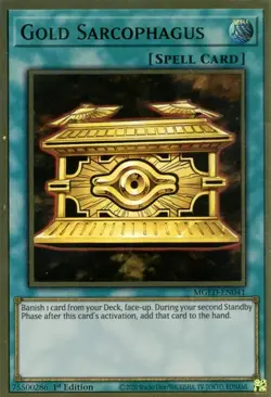 Gold Sarcophagus - MGED-EN041 - Premium Gold Rare - Yugioh - Image 1