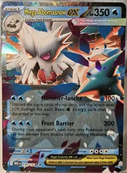 Pokemon TCG - Mega Abomasnow Ex - Mega Evolution - 036/132 - Double Rare NM - Image 1