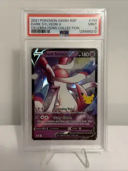 Pokemon: Dark Sylveon v SWSH134 SWSH: Sword & Shield Promo Cards Holo MINT PSA 9 - Image 1
