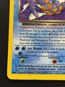 Pokemon TCG Team Rocket Dark Gyarados 25/82 Non-Holo Card - Image 5