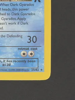 Pokemon Dark Gyarados Non Holo Rare Team Rocket Trading Card 25/82 - Image 4