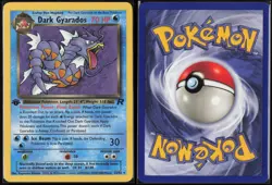 DARK GYARADOS 25/82 NON-HOLO RARE TEAM ROCKET POKEMON 1ST EDITION - Image 3